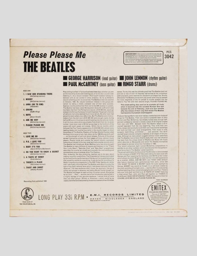 Disco VINILO the beatles - please please me lp vinyl